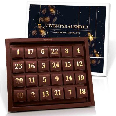 Pralinen Adventskalender mit 24 handgefertigten Premium-Pralinen
