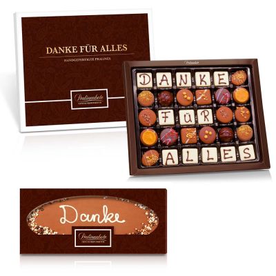 Geschenk-Set „Danke“ – Pralinen & Schokolade als besonderes Dankeschön