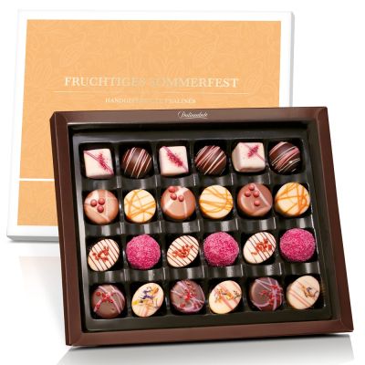 Fruchtiges Sommerfest – 24 handgemachte fruchtige Pralinen