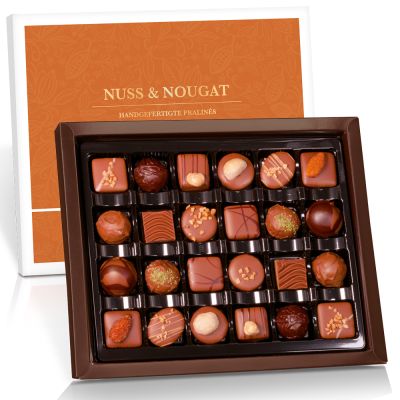 Nuss & Nougat – 24 handgemachte Nougat-Pralinen ohne Alkohol