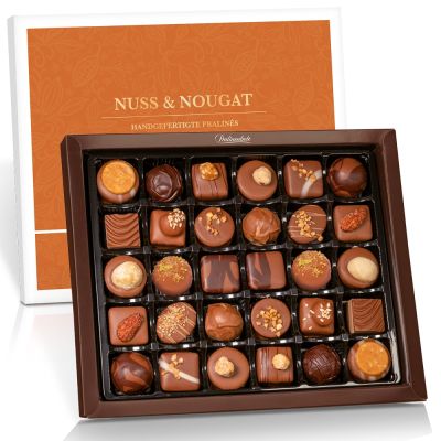 Nuss und Nougat Kollektion mit 30 Pralinen